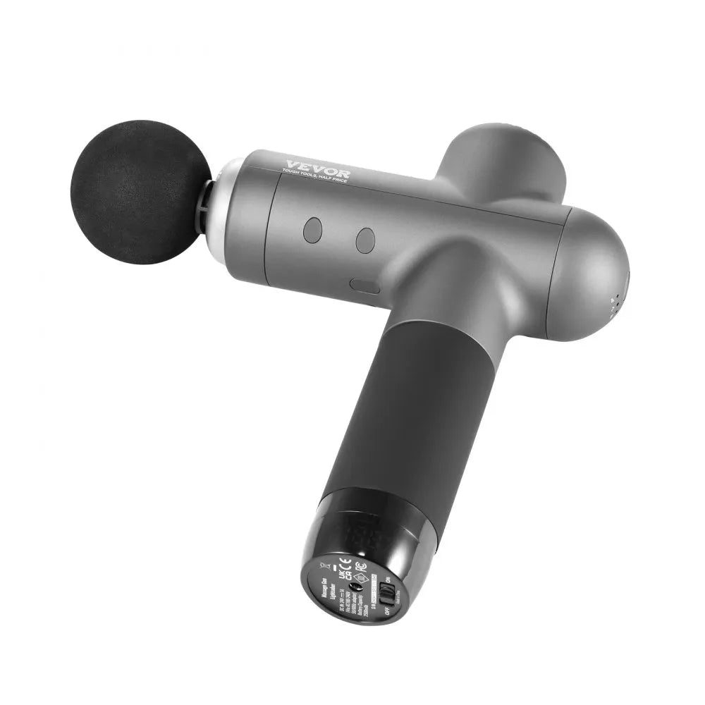 VEVOR Deep Tissue Massage Gun – 8 Speed Levels, 6 Heads, 16V 2500mAh Battery